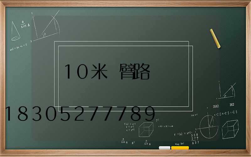 10米雙臂路燈