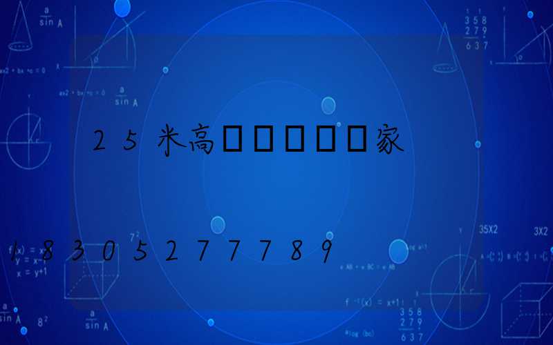 25米高桿燈燈桿廠家