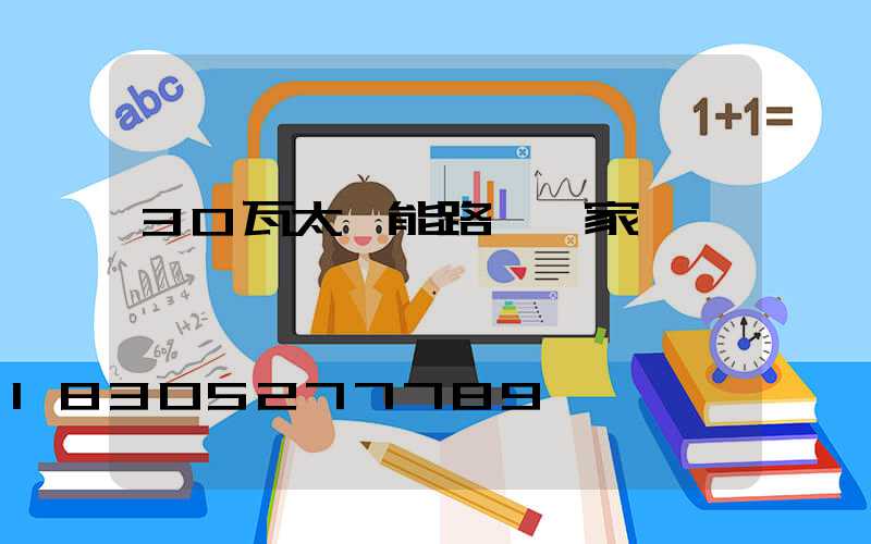 30瓦太陽能路燈廠家