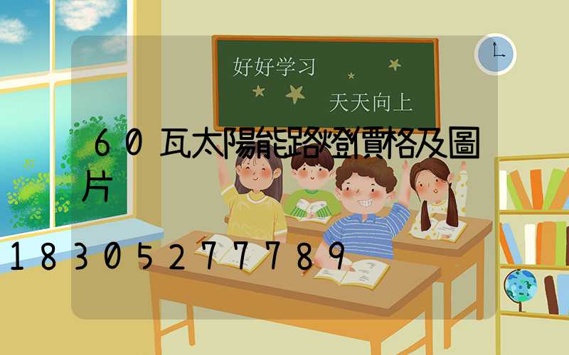 60瓦太陽能路燈價格及圖片