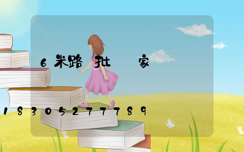 6米路燈批發廠家