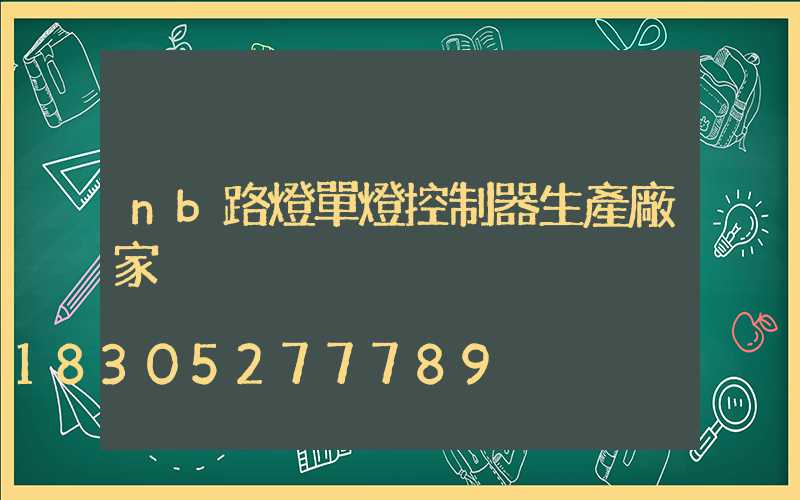 nb路燈單燈控制器生產廠家