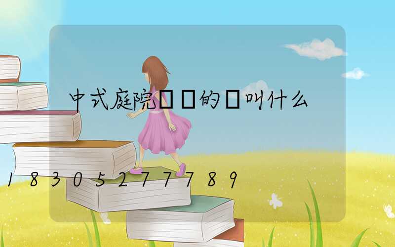 中式庭院進門的墻叫什么