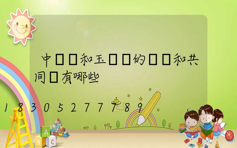 中華燈和玉蘭燈的區別和共同點有哪些