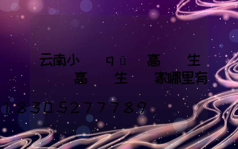云南小區(qū)高桿燈生產廠(高桿燈生產廠家哪里有)