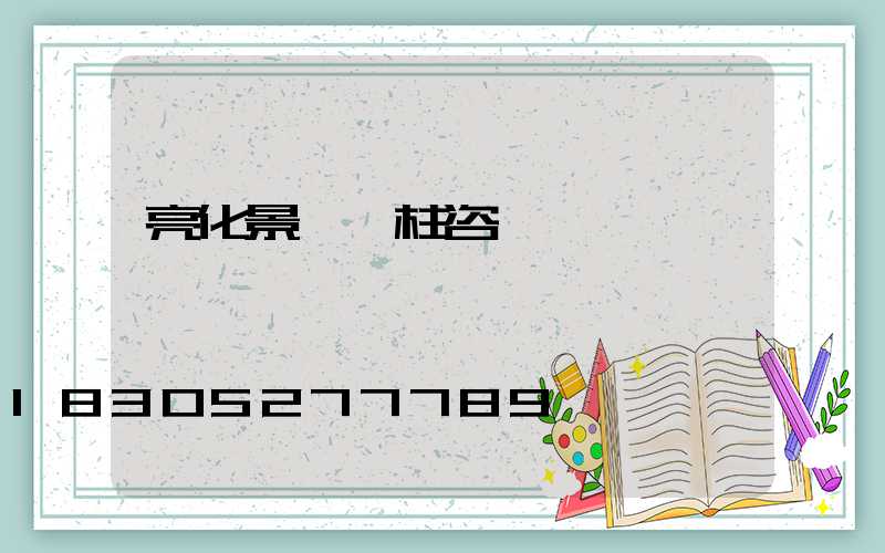 亮化景觀燈柱咨詢