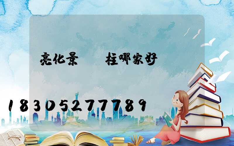 亮化景觀燈柱哪家好