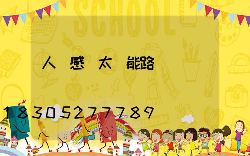 人體感應太陽能路燈