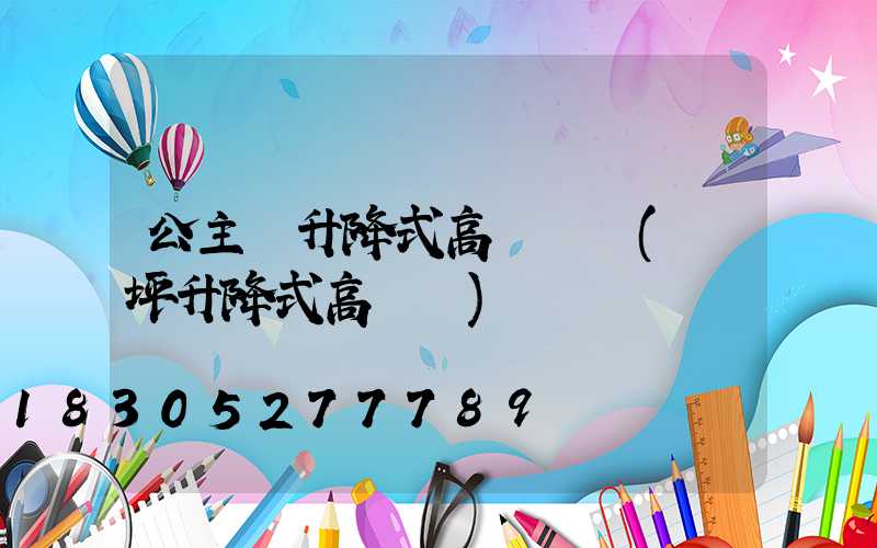 公主嶺升降式高桿燈廠(機坪升降式高桿燈)