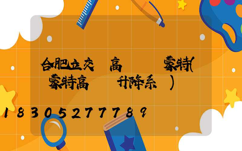 合肥立交橋高桿燈維蒙特(維蒙特高桿燈升降系統)