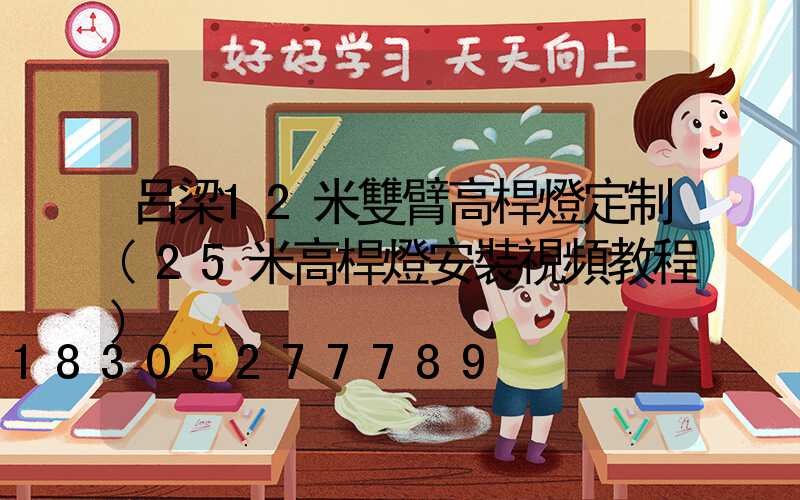 呂梁12米雙臂高桿燈定制(25米高桿燈安裝視頻教程)