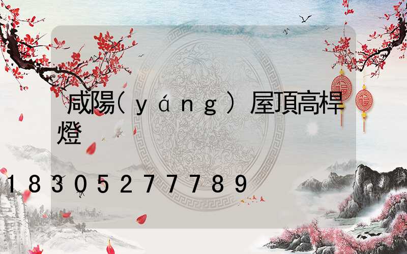 咸陽(yáng)屋頂高桿燈