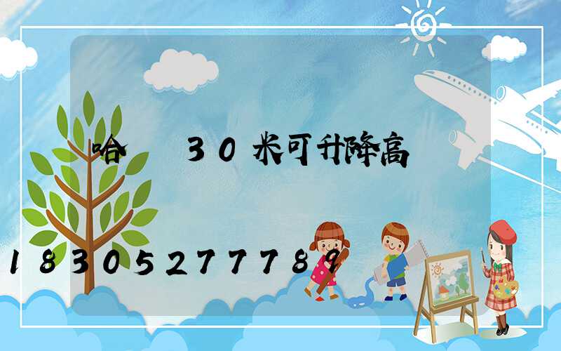 哈爾濱30米可升降高桿燈