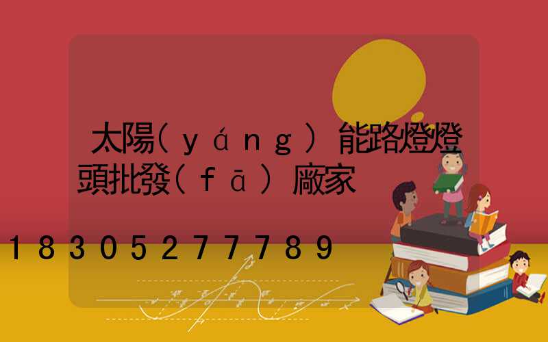 太陽(yáng)能路燈燈頭批發(fā)廠家