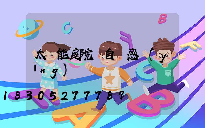 太陽能庭院燈自動感應(yīng)