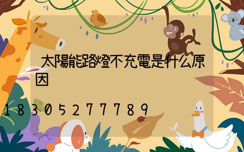 太陽能路燈不充電是什么原因