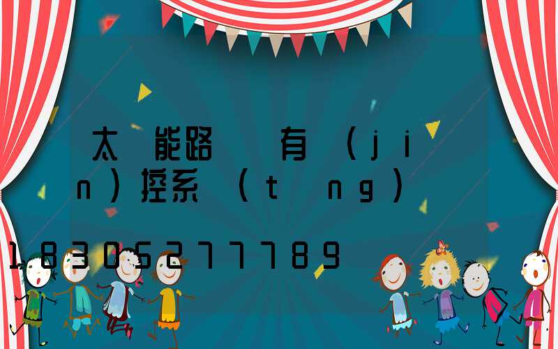 太陽能路燈帶有監(jiān)控系統(tǒng)
