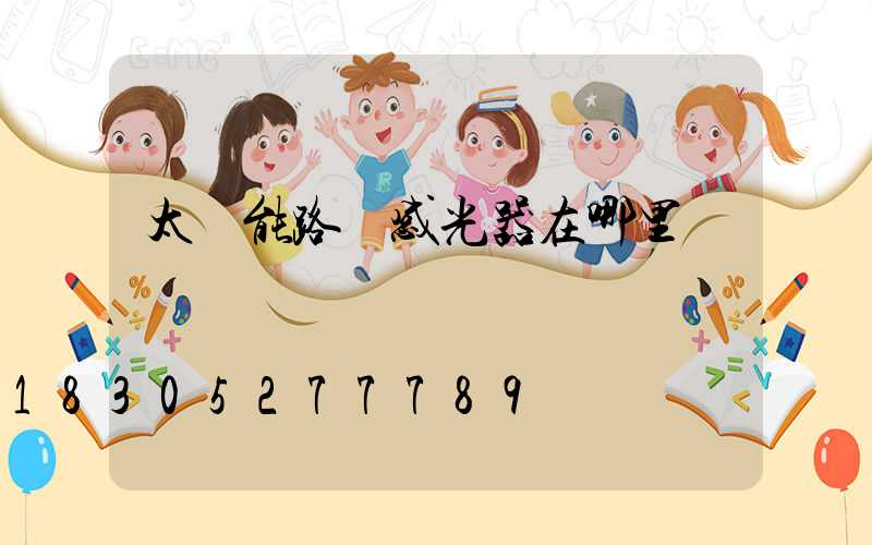 太陽能路燈感光器在哪里