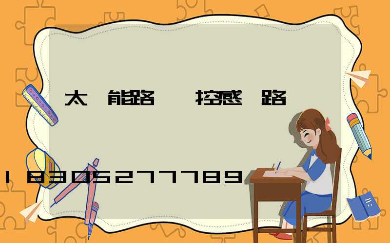 太陽能路燈聲控感應路燈
