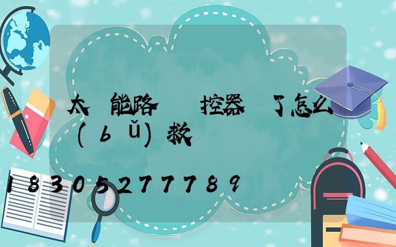 太陽能路燈遙控器丟了怎么補(bǔ)救