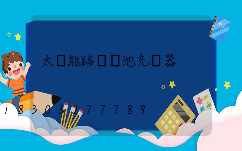 太陽能路燈電池充電器