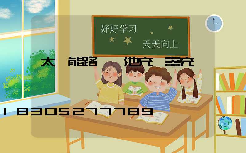 太陽能路燈電池充電器充電