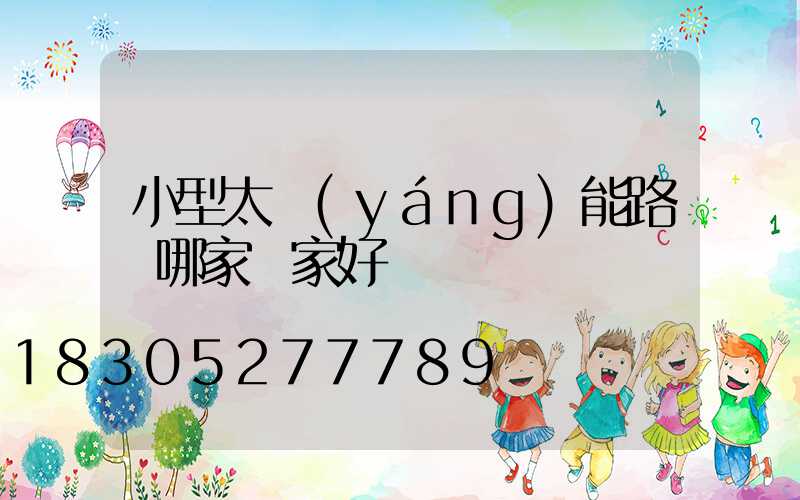 小型太陽(yáng)能路燈哪家廠家好