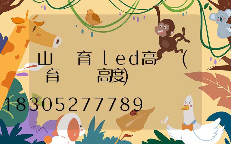 山東體育場led高桿燈(體育場燈桿高度)