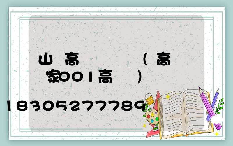 山東高桿燈報價單(高桿燈廠家001高桿燈)