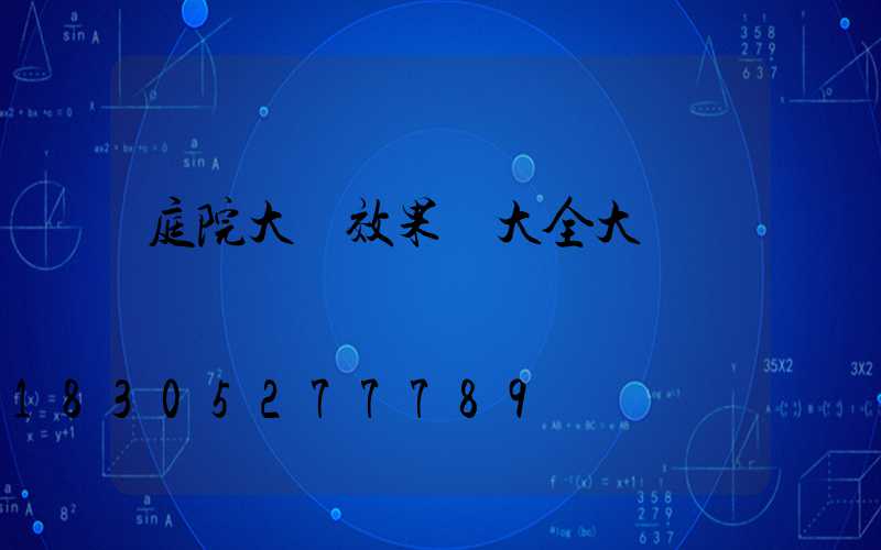 庭院大門效果圖大全大圖