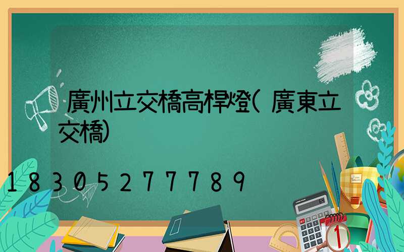 廣州立交橋高桿燈(廣東立交橋)