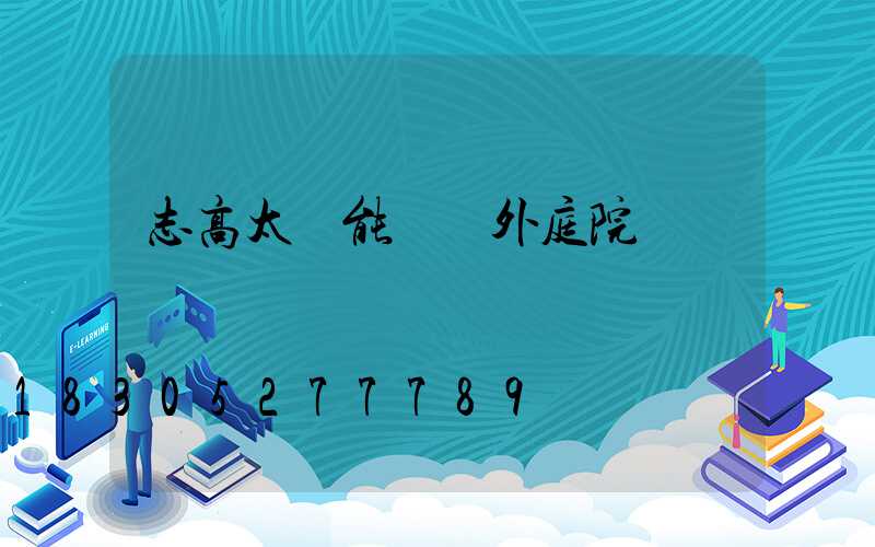 志高太陽能燈戶外庭院燈