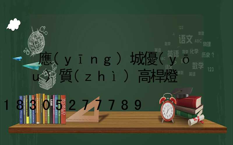 應(yīng)城優(yōu)質(zhì)高桿燈
