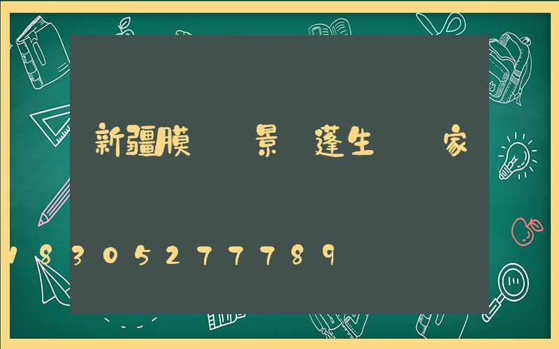 新疆膜結構景觀蓬生產廠家