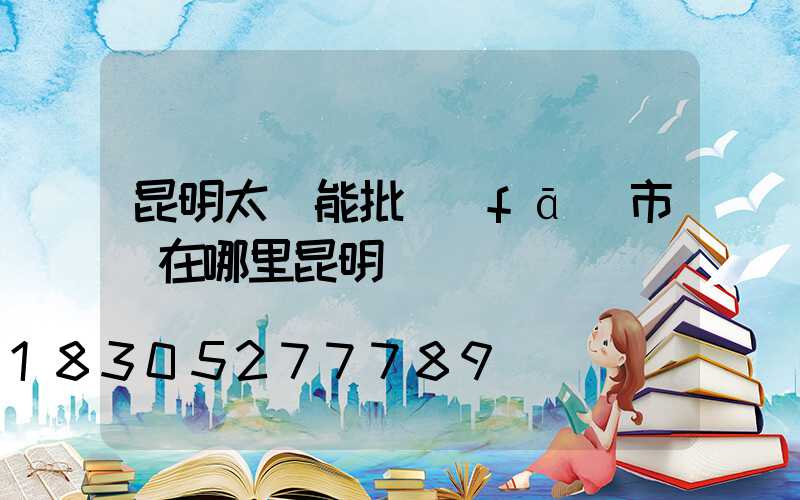 昆明太陽能批發(fā)市場在哪里昆明
