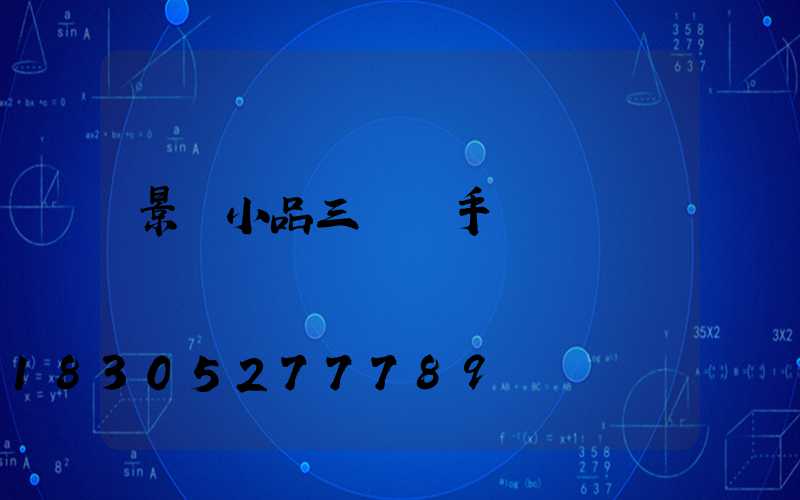 景觀小品三視圖手繪圖