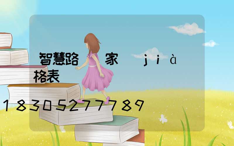 智慧路燈廠家價(jià)格表