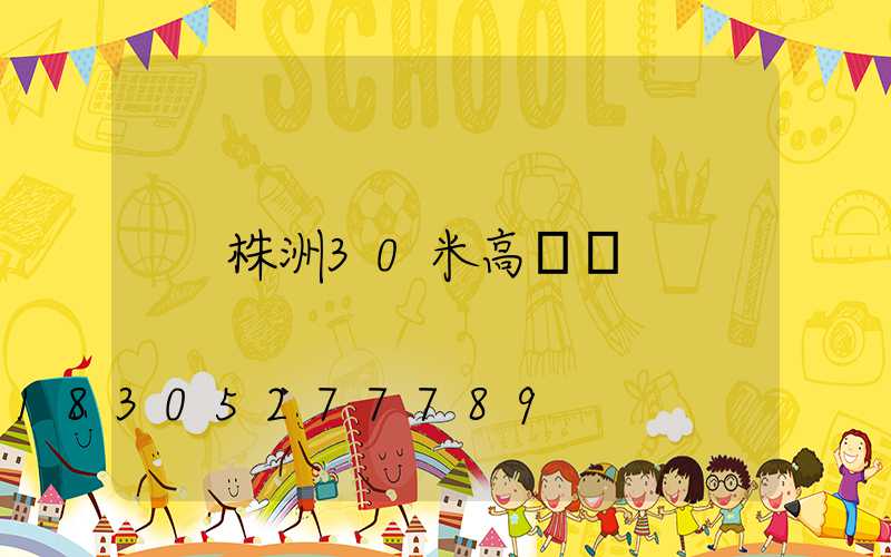 株洲30米高桿燈