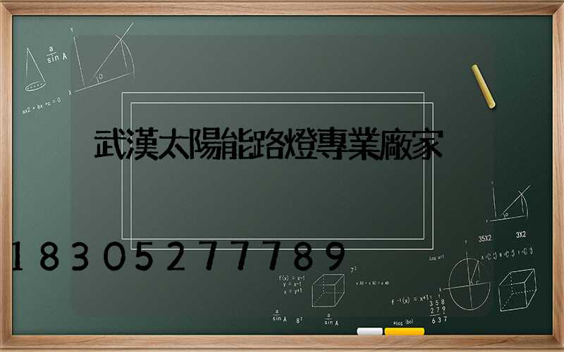 武漢太陽能路燈專業廠家