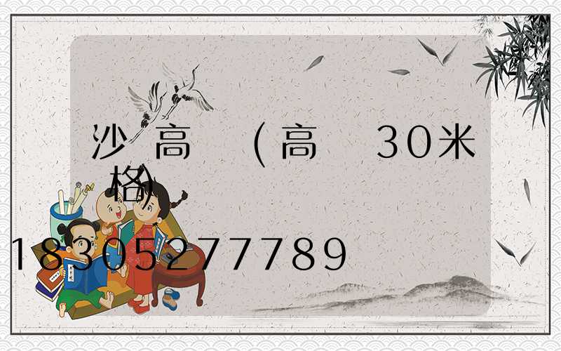 沙灘高桿燈(高桿燈30米價格)