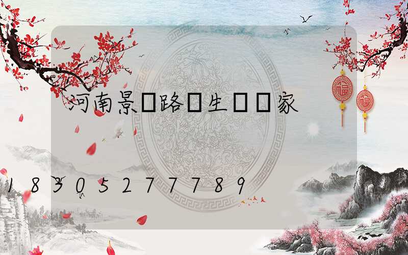 河南景觀路燈生產廠家