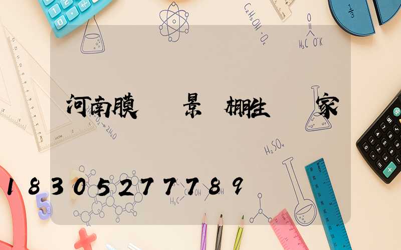河南膜結構景觀棚生產廠家