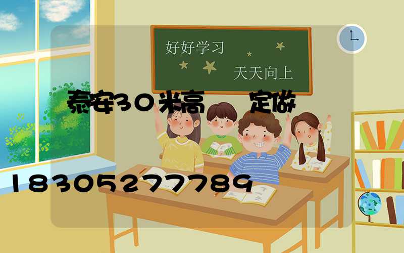 泰安30米高桿燈定做