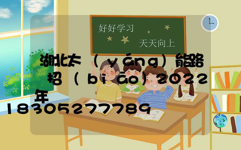 湖北太陽(yáng)能路燈招標(biāo)2022年