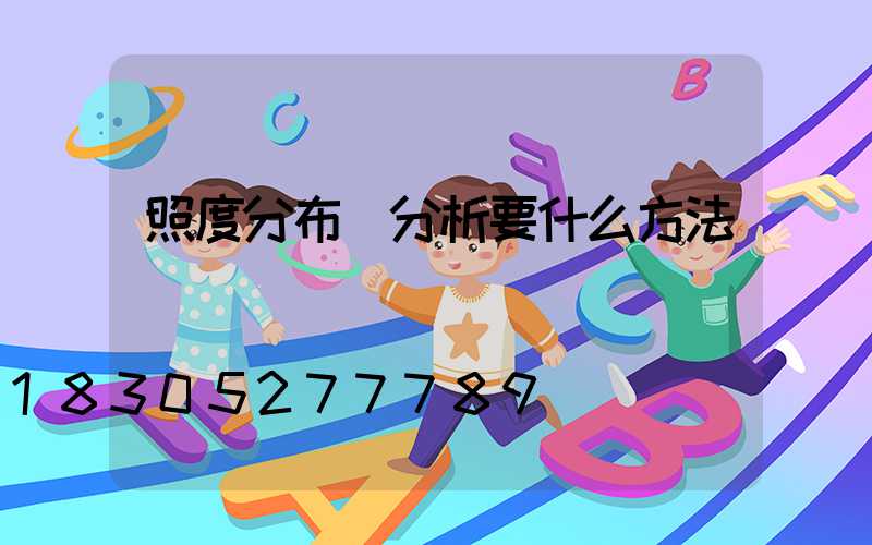 照度分布圖分析要什么方法