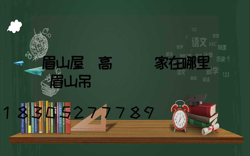眉山屋頂高桿燈廠家在哪里(眉山吊頂)