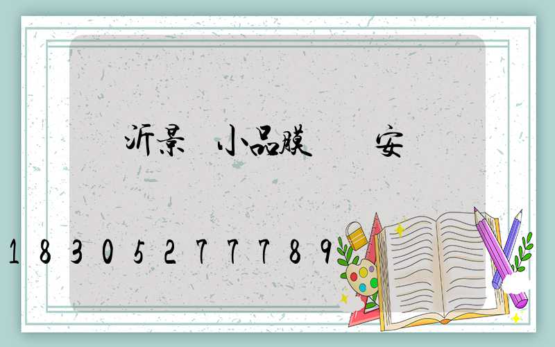 臨沂景觀小品膜結構安裝