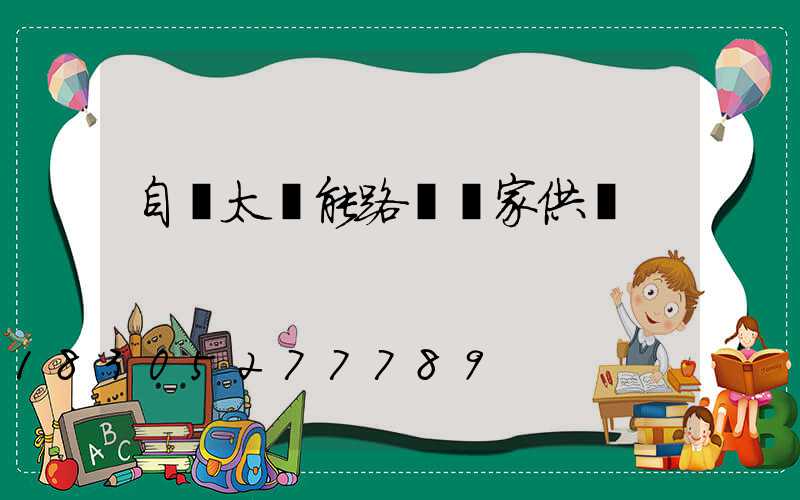 自貢太陽能路燈廠家供貨
