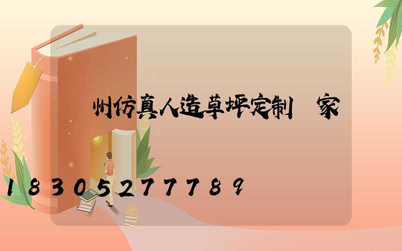 蘭州仿真人造草坪定制廠家