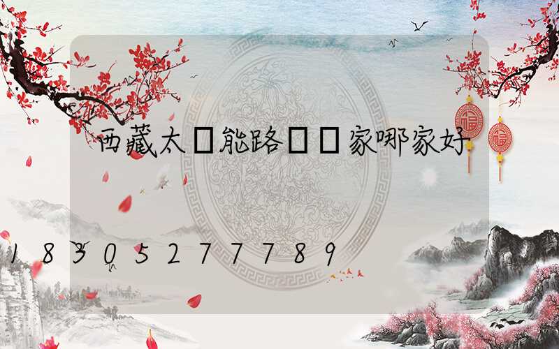 西藏太陽能路燈廠家哪家好